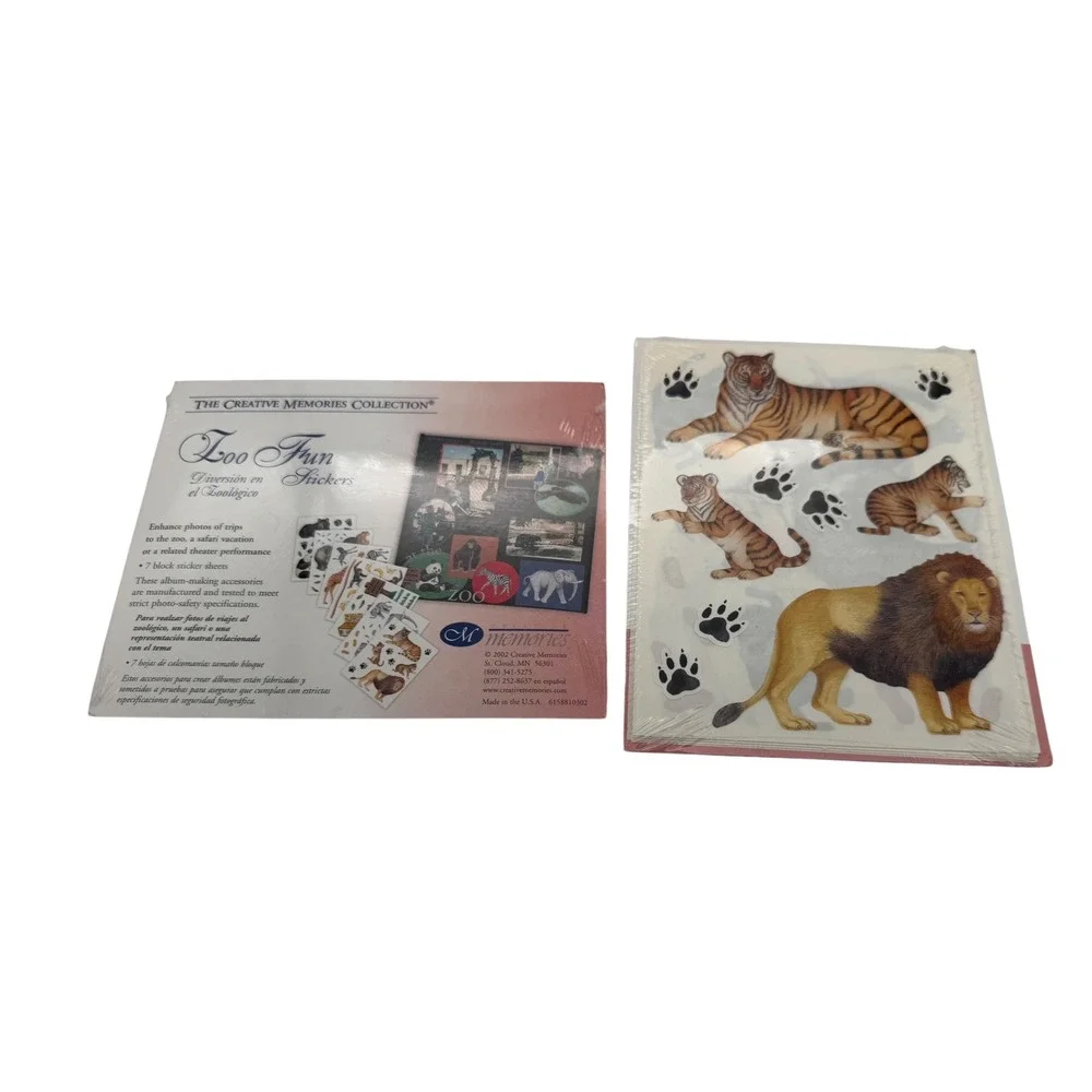 Safari Zoo Sticker Lot Jolees Boutique Creative Memories Jot My Moments NEW